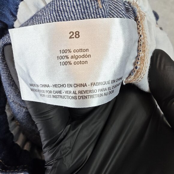 Sam Edelman Paperbag Jeans Womens 28 Blue High Rise Wide Leg Crop 100% Cotton - Picture 4 of 12